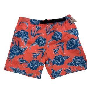 Levi's Utility Stretch Hawaiian Mens Adjustable Belt Shorts XLarge NEW